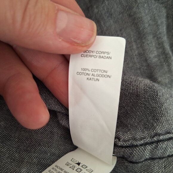 Lucky Brand checkered shirt with buttons size L - Picture 5 of 7